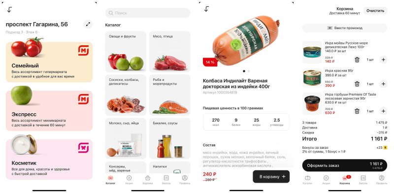Доставка продуктов на дом из Магнита
